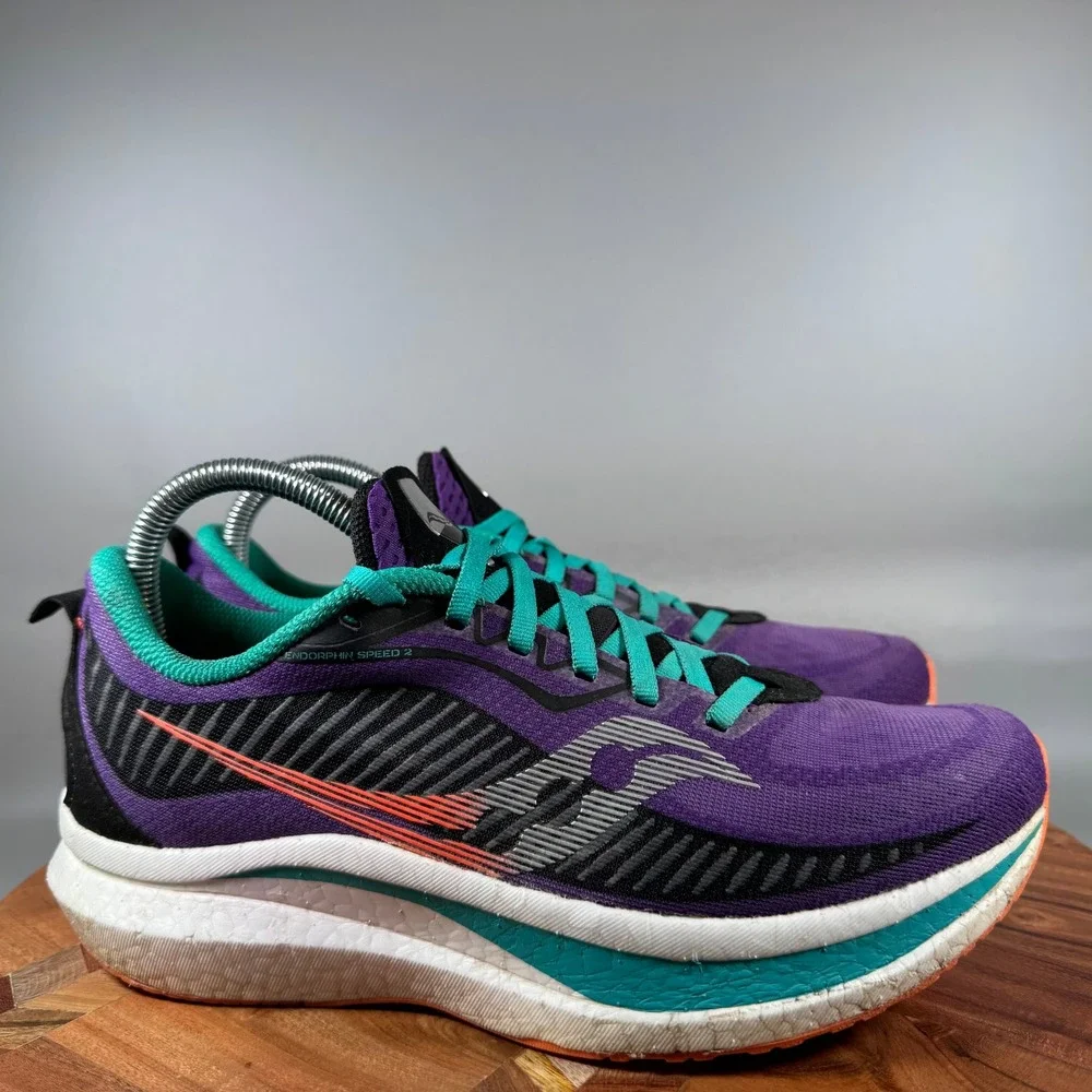 Saucony Endorphin Speed 2 Womens Running Shoes Purple Teal S10688-20 Size 9